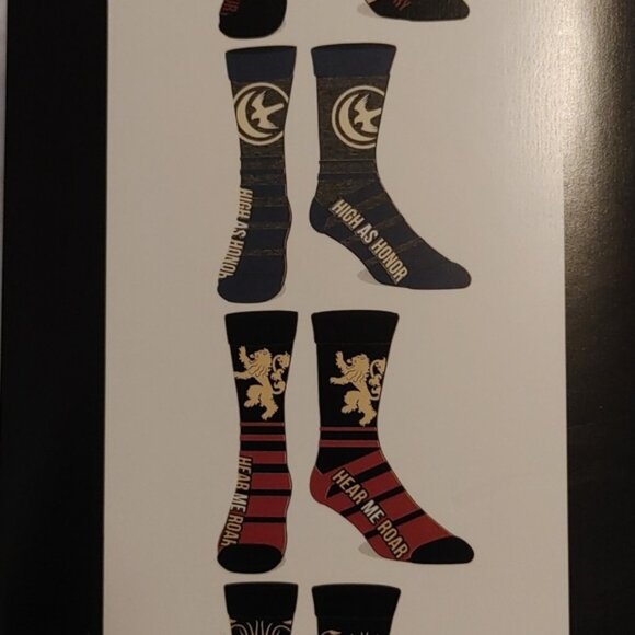 HBO Game of thrones brand new 6 pair Casual Crew socks BNIP - Picture 8 of 9